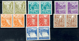 7285 3 C. Bis 30 C. Landschaften 1934 Im Waagr. Paar, Tadellos Postfrisch, Mi. 240.-, Katalog: 270/76(2) ** - Other & Unclassified