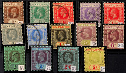 7368 1/4 P. - 5 Sh. Freimarken Eduard VII., Wz.4, Gestempelt, Katalog: 71/84 O - Fiji (...-1970)