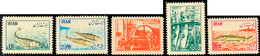 7371 1954, Fischindustrie, Postfrischer Prachtsatz, Mi. 130,-, Katalog: 898/902 ** - Iran