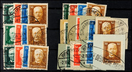 8099 8 Pfg Bis 50 Pfg 80. Geburtstag Von Paul Von Hindenburg, Sechs Sätze, Gestempelt, Tadellos, Mi. 390.-, Katalog: 403 - Autres & Non Classés