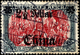 8807 1/2 Dollar In Den Typem IAI Und IAII, 1 Dollar In Type IAII Und 2 1/2 Dollar In Type IALIa Je Tadellos Gestempelt,  - Chine (bureaux)