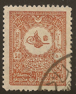 TURKEY 1909 50pi SG 270 U #AKF52 - Oblitérés