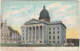 Paterson - Passaic County Court House (At Left Is Seen Portion Of Post Office)  - (New Jersey, USA) - Paterson