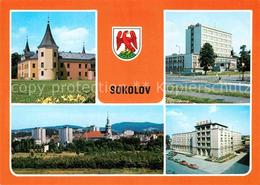 72855724 Sokolov Hochhaus Hotel Gesamtansicht Kirche Sokolov - Guenzburg