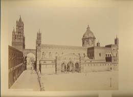 Italy - No. 116 Cattedrale Palermo. Dry Cancel Of Photograph, Photo Dimension 24.6x19 Cm / 4 Scans - Old (before 1900)