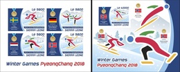 Sierra Leone 2018, Olympic Games In Pyeongchang, Winners, 4val In BF +BF IMPERFORATED - Winter 2014: Sochi