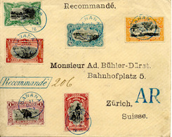 " Lettre Recommande De Banana (Congo Belge) A Suisse 1895 " Divers Cachets Au Dos. Voir 2 Scan - Covers & Documents