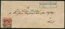 BRAUNSCHWEIG 12Aa BRIEF, 1864, 3 Sgr. Rosa Mit Nummernstempel 14 Auf Brief Von GANDERSHEIM Nach Aurich, Pracht - Brunswick