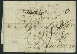 HAMBURG 1783, HAMBOURG, L1 Auf Brief Nach Bordeaux, Pracht - [Voorlopers