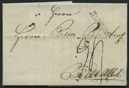 HAMBURG VORPHILA 1791, HAMBURG, L1 Auf Brief Nach Bordeaux, Feinst - Prephilately