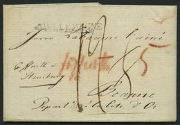 HAMBURG VORPHILA 1802, D`ALLEMAGNE, L1 Auf Brief Nach Beaune, Pracht - Precursores