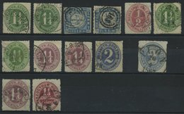 SCHLESWIG-HOLSTEIN O, 13 Gestempelte Werte, Feinst/Pracht, Mi. 545.- - Coins