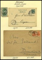 BAHNPOST Münster-Emden (verschiedene Züge Und Typen), 1896-1961, 12 Belege, Ein Briefstück Und Eine Beutelfahne, Meist P - Máquinas Franqueo (EMA)