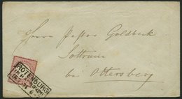 Dt. Reich 19 BRIEF, 1874, 1 Gr. Rotkarmin Mit Ablöser R2 ROTENBURG IN HANNOVER, Prachtbrief - Used Stamps