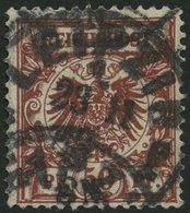 Dt. Reich 50aa O, 1889, 50 Pf. Weinrot, Kleine Dünne Stelle Sonst Pracht, Fotobefund Wiegand, Mi. 2000.- - Gebruikt