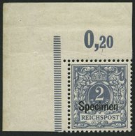 OST-SACHSEN 52SP **, 1945, 10 Pf. Grau, Aufdruck Specimen, Linke Obere Bogenecke, Pracht, Fotoattest Jäschke Eines Ehema - Usati