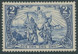 Dt. Reich 64I *, 1900, 2 M. Reichspost, Type I, Falzreste, Pracht, Mi. 140.- - Sonstige & Ohne Zuordnung