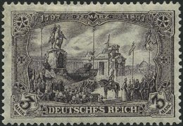 Dt. Reich 96AIb *, 1912, 3 M. Schwarzbraunviolett Friedensdruck, Falzrest, Pracht, Mi. 70.- - Other & Unclassified