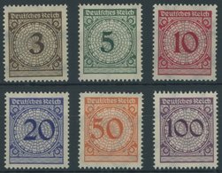 Dt. Reich 338-43 **, 1923, Ziffer, Postfrischer Prachtsatz, Mi. 110.- - Gebruikt