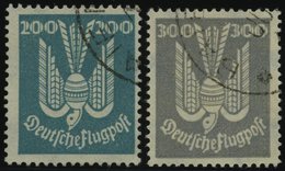Dt. Reich 349/50 O, 1924, 200 Und 300 Pf. Holztaube, 2 Prachtwerte, Mi. 240.- - Gebruikt