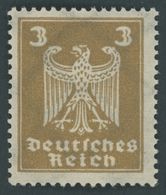 Dt. Reich 355Y **, 1924, 3 Pf. Reichsadler, Wz. Liegend, Pracht, Mi. 400.- - Usados