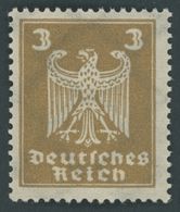 Dt. Reich 355Y **, 1924, 3 Pf. Reichsadler, Wz. Liegend, Pracht, Mi. 400.- - Usati