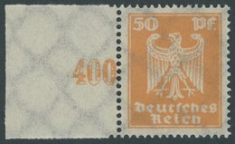 Dt. Reich 361 **, 1924, 50 Pf. Reichsadler Mit Linkem Rand, Postfrisch, Pracht, Mi. (170.-) - Usados