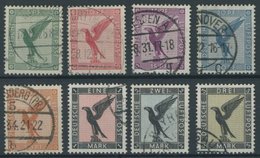 Dt. Reich 378-84 O, 1926, Adler, Prachtsatz, Mi. 170.- - Usados