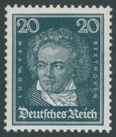 Dt. Reich 392X **, 1926, 20 Pf. Beethoven, Postfrisch, Pracht, Mi. 170.- - Usados