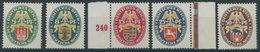 Dt. Reich 425-29 **, 1928, Nothilfe, Postfrischer Prachtsatz, Mi. 240.- - Gebruikt