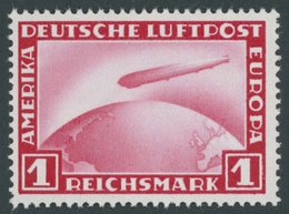 Dt. Reich 455 **, 1932, 1 RM Graf Zeppelin, Pracht, Mi. 110.- - Gebruikt