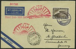 Dt. Reich 458 BRIEF, 1931, 4 RM Polarfahrt Auf Polarfahrtbrief, Pracht - Usati