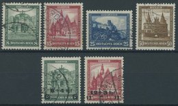 Dt. Reich 45964 O, 1931/2, Nothilfe, 6 Prachtwerte, Mi. 168,. - Gebruikt