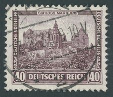 Dt. Reich 478 O, 1932, 40 Pf. Schloss Marburg, Pracht, Gepr. A. Schlegel, Mi. 85.- - Gebruikt