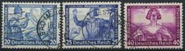 Dt. Reich 505B,506/7A O, 1933, 20, 25 Und 40 Pf. Wagner, 3 Werte üblich Gezähnt, Pracht, Mi. 350.- - Other & Unclassified