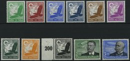 Dt. Reich 529-39x **, 1934, Flugpost, Postfrischer Prachtsatz, Fotoattest Dr. Oechsner, Mi. 800.- - Other & Unclassified