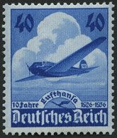 Dt. Reich 603 **, 1936, 40 Pf. Lufthansa, Pracht, Mi. 55.- - Andere & Zonder Classificatie