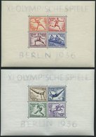 Dt. Reich Bl. 5/6 *, 1936, Blockpaar Olympische Spiele, Falzreste Im Rand, Pracht, Mi. 100.- - Other & Unclassified