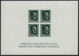 Dt. Reich Bl. 8 **, 1937, Block Hitler Ungezähnt, Pracht, Mi. 210.- - Altri & Non Classificati