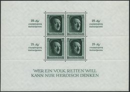 Dt. Reich Bl. 9 **, 1937, Block Kulturspende, Pracht, Mi. 320.- - Altri & Non Classificati