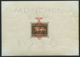 Dt. Reich Bl. 10 *, 1937, Block München-Riem, Einzelmarke Postfrisch, Pracht - Andere & Zonder Classificatie