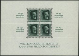 Dt. Reich Bl. 11 *, 1937, Block Reichsparteitag, Marken Postfrisch, Pracht, Mi. 90.- - Altri & Non Classificati