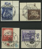 Dt. Reich 779/80,804/5 O, 1941, 4 Bogenecken, Pracht - Otros & Sin Clasificación