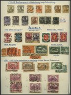 SAMMLUNGEN O,Brief , Alte, Fast Nur Gestempelte Interessante Sammlung Inflation Mit Einigen Guten Mittleren Werten Und B - Used Stamps