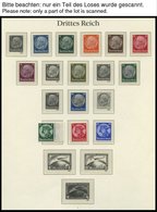 SAMMLUNGEN **, 1933-49 Bis Auf Ganz Wenige Ausnahmen Saubere Postfrische Sammlung Im Borek Falzlosalbum, Ab 1934 Bis Auf - Used Stamps