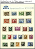 SAMMLUNGEN O, 1932-45, Gestempelte Saubere Sammlung Im Borek Spezialalbum, Bis Auf Mi.Nr. 496-98 Und Bl. 2,3 Und 5 Wohl  - Used Stamps