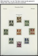 SAMMLUNGEN O,BrfStk , 1933-45, Gestempelte Sammlung Dt. Reich Im KA-BE Falzlosalbum Mit Vielen Guten Mittleren Ausgaben, - Used Stamps