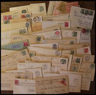 LOTS 1890-1942, Partie Von 43 Verschiedenen Belegen Von Und Nach Föhr, Dabei Viele Behördliche Ortsbriefe, Meist Prachte - Used Stamps