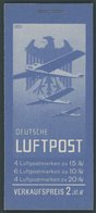 ZUSAMMENDRUCKE MH 20.2 **, 1931, Markenheftchen Flugpost, Ohne ONr., Nicht Durchgezähnt, Feinst (Deckel Minimal Angestoß - Se-Tenant