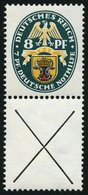 ZUSAMMENDRUCKE S 54 *, 1928, Nothilfe 8 + X, Falzrest, Pracht, Mi. 270.- - Zusammendrucke